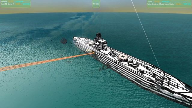 Gimle VS. Super Annihilator - From the Depths Battleship Battle смотреть онлайн