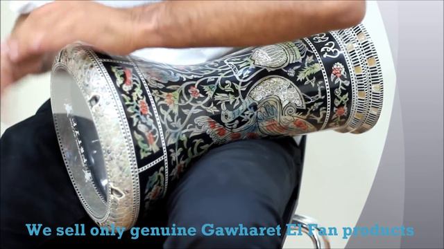 Peacock Darbuka For Sale - Covered With Mother Of Pearl - Belly Dance Music