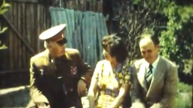 Встреча ветеранов. Генерал Стовба и Маннур Саттаров. 1981 год, семейная киноплёнка. смотреть онлайн