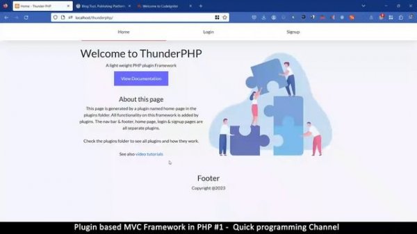Plugin based PHP MVC Framework from scratch #1 | Quick programming tutorial