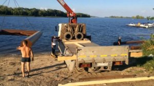 Манипулятор HINO работа через кабину