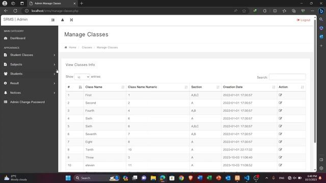 Student result management system in PHP and MySQL смотреть онлайн