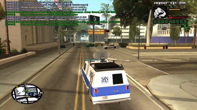 GTA Samp Aqua RP #5(Берём интервью у жителей города ЛосСантос) смотреть онлайн
