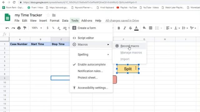 excel time tracker using google sheets смотреть онлайн