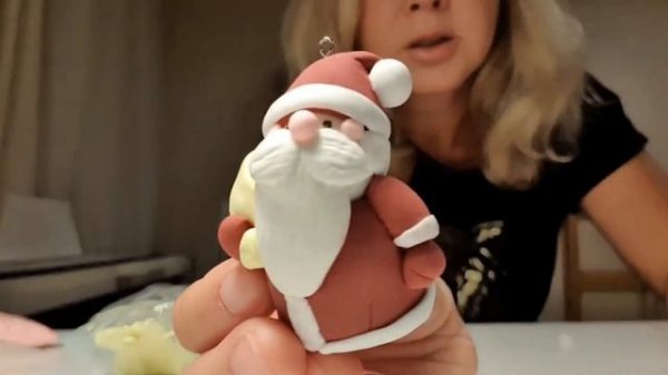 Новогодние поделки из воздушного и домашнего пластилина. Делаем ёлочные игрушки. DIY kids Christmas