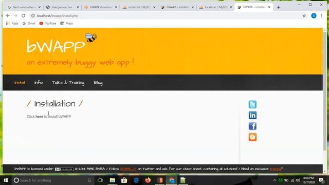 How to install bwapp on WAMP or XAMPP server in hindi | install bWAPP on local server in hindi смотреть онлайн