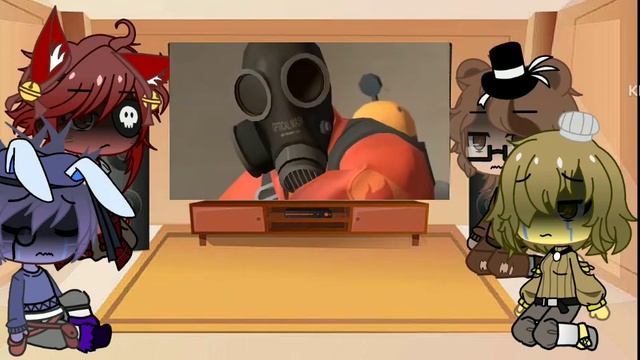 Fnaf Crew reacts to: Pyro and Demoman | Part 2 | смотреть онлайн