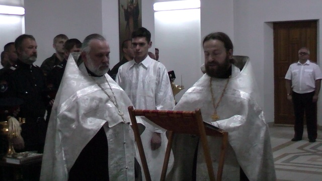 Торжественная церемония прибивки и освящения знамени СКО «Благовещенская станица» в Волгограде. смотреть онлайн