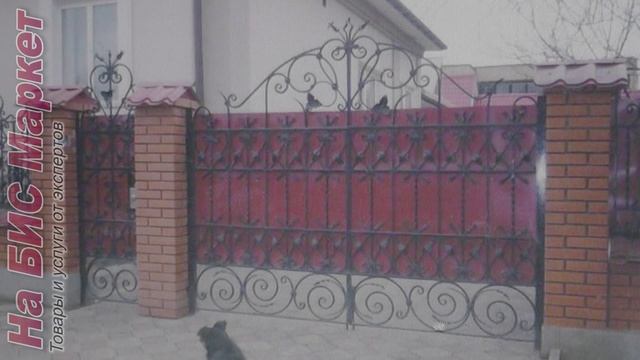Ковка: ворота и калитки из профнастила с элементами ковки (Кривой Рог) смотреть онлайн