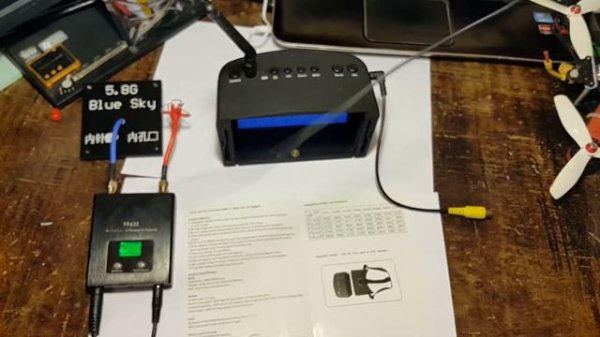 обзор функции видеовхода Шлема EACHINE EV800 с BANGGOOD