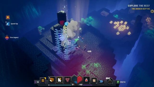 Unlocking the new secret level and exploring the new hidden depths DLC in Minecraft Dungeons смотреть онлайн