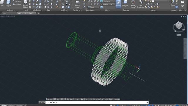 Free Orbit 3D in AutoCAD смотреть онлайн