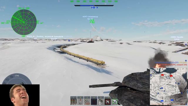 ПИВНАЯ ШМЕЛЮГА ИГРАЕТ в War Thunder на топ тире смотреть онлайн