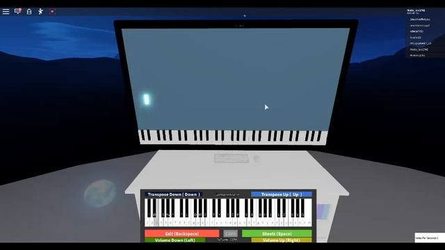 Ode to Joy on a Roblox piano смотреть онлайн