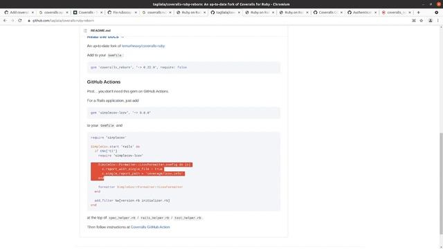 Codecast: Create a RubyGem 28: Add Coveralls to Gem and Github Actions смотреть онлайн