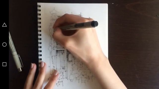 Скетчинг линером