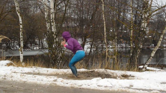 November.SPRING has come! Jump in puddles./Ноябрь.Вот и пришла ВЕСНА! Время попрыгать по лужам. смотреть онлайн