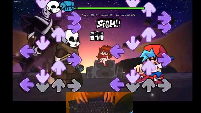 (srry no keyboard sounds) THIS MOD IS UNDERTALE FNF AND ITS FUN(keyboard is inverted) смотреть онлайн