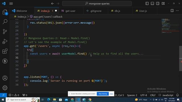 Mongoose Query: Model.find() in Node.js | Node.js Interview Questions | Basic-to-Advanced смотреть онлайн