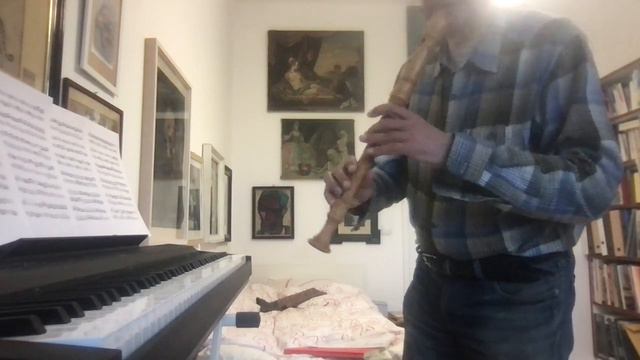 J. S. Bach, Sonata BWV 1034, Allegro, for alto recorder and basso continuo смотреть онлайн