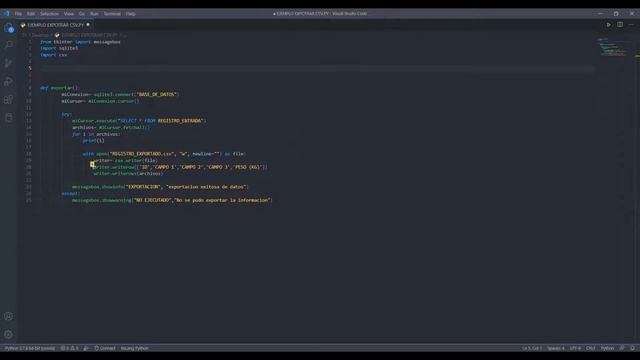 EXPORTAR ARCHIVOS CSV CON PYTHON смотреть онлайн