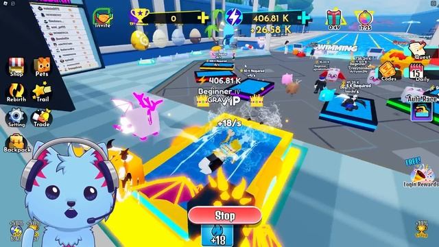 I Swam 59,647,788 Miles And Became The Fastest in Roblox Swim Race Simulator смотреть онлайн