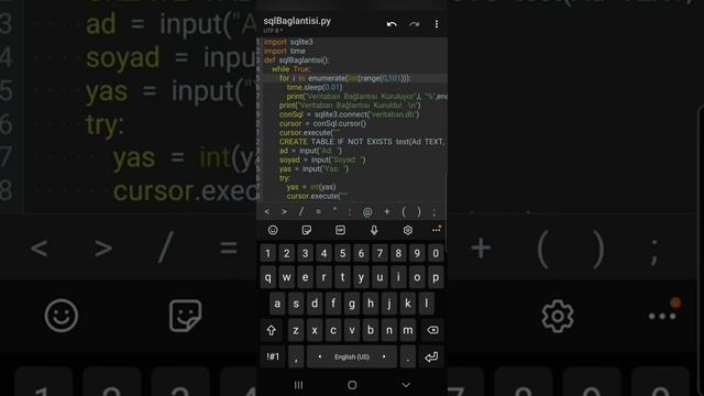 Python Veritaban işlemleri Sqlite3 смотреть онлайн