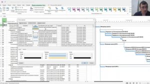 Настройка диаграммы Ганта в MS Project Pro