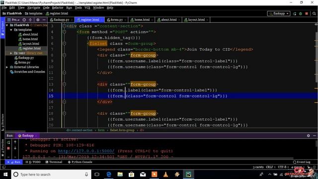 Registration Page using Flask + Jinja 2 | Full Flask Web development using python | Chapter 04 смотреть онлайн