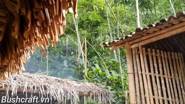 OFF GRID LIVING: Bamboo house - Searching for food in the wild - Making heirloom cakes | Ep.50 смотреть онлайн
