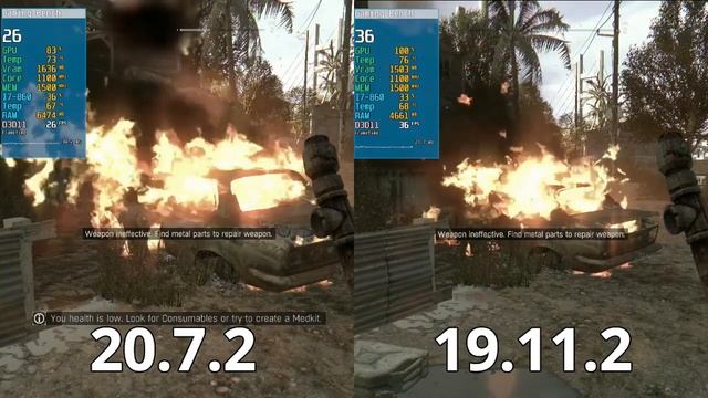 20.7.2 AMD Drivers vs 19.11.2 AMD Drivers смотреть онлайн