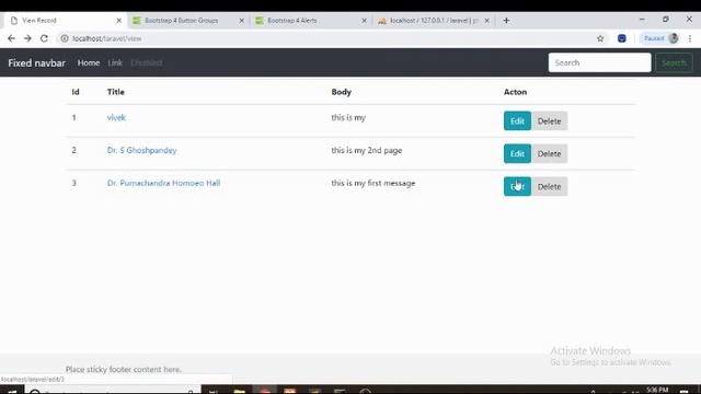 how to update database fields in laravel смотреть онлайн