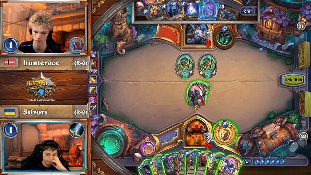 Hearthstone Europe Fall Playoffs: Hunterace vs Silvors 09/01/2018 смотреть онлайн