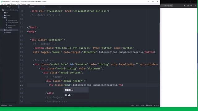 Mudey Formation | Cours 20 Bootstrap Modal en Bootstrap смотреть онлайн