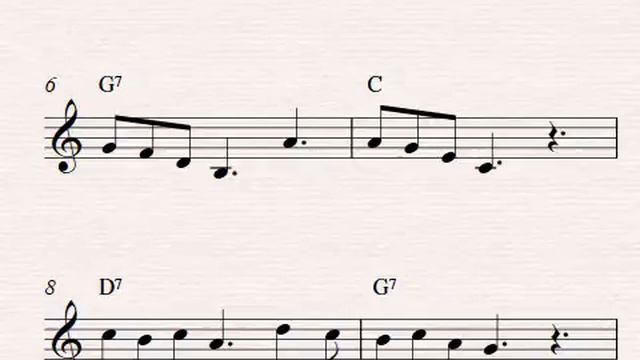 Free Easy Violin Sheet Music, Beautiful Dreamer