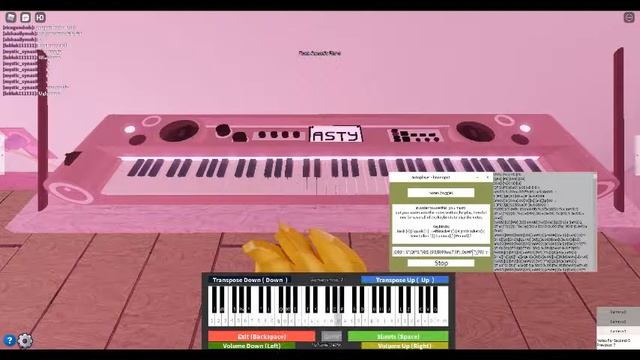 Old town road Roblox piano with Auto player. смотреть онлайн