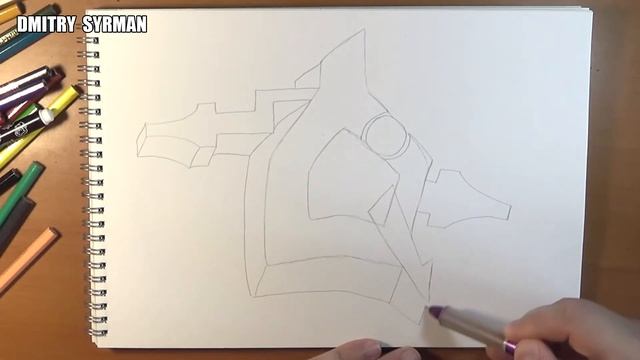 How to draw graffiti letter Q, Как нарисовать граффити букву смотреть онлайн