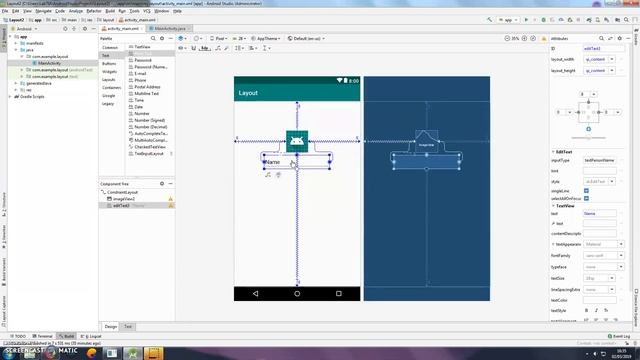 Simple Login UI Using Constraint Layout - Android Studio смотреть онлайн