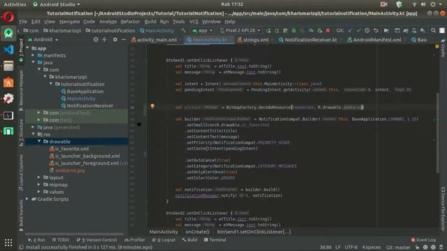 Tutorial Notifikasi Android - 5. BIG PICTURE STYLE - Android Studio Kotlin смотреть онлайн
