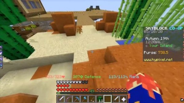 ГДЕ ДОСТАТЬ ПЕСОК И ПЕСОК ДУШ | Hypixel Sky Block