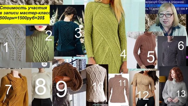 Как вязать жгуты и араны спицами. Алена Никифорова смотреть онлайн