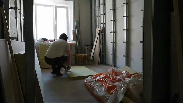 Студия звукозаписи своими руками. Домашняя студия Ютубера. Первый слой звукоизоляции. смотреть онлайн