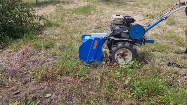 Мульчер Пахарь МБ 60 к мотоблоку Нева в работе по бурьяну. смотреть онлайн