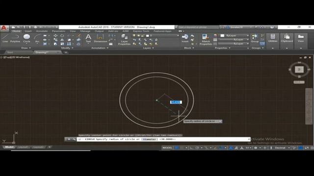 Hollow Cylinder 3D Designing Using Autocad