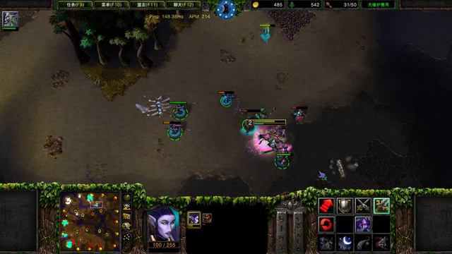 【崩溃的下路 无能为力】Warcraft III 4v4 Nightelf W3C 1.32.10 魔兽争霸III：重制版 смотреть онлайн