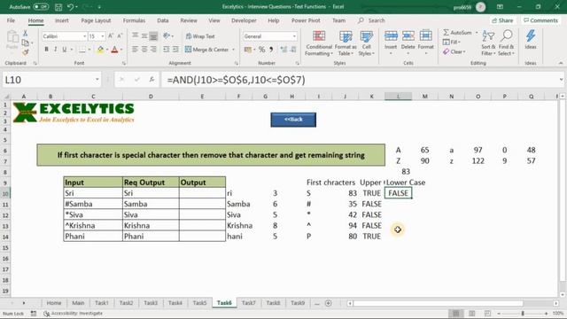 Task 6 - Excel Interview Questions - Text Functions смотреть онлайн