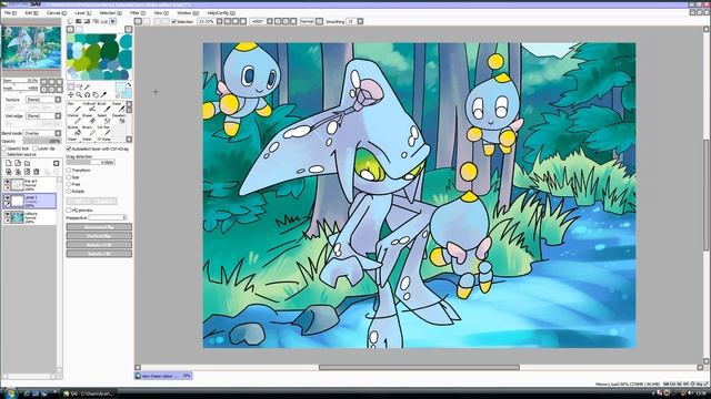 Water Tutorial - Paint Tool SAI & Adobe Photoshop смотреть онлайн