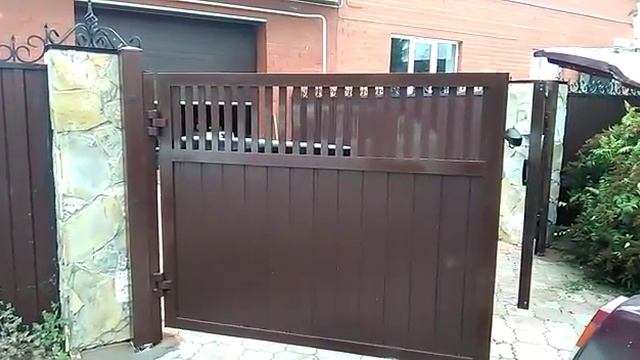 Распашные ворота с автоматикой смотреть онлайн