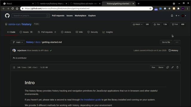 React Tutorial - 19.history смотреть онлайн
