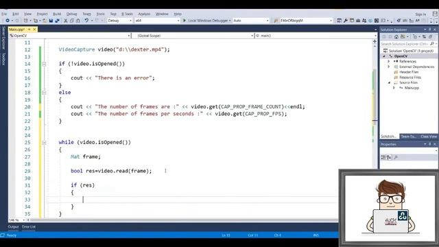 OpenCV with C++ || Image Analysis - Videos' Frames - lesson 2- مكتبة تحليل الصورة смотреть онлайн